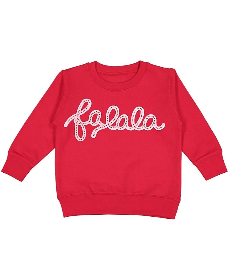 Sweet Wink Girls' Falala Patch Christmas Sweatshirt