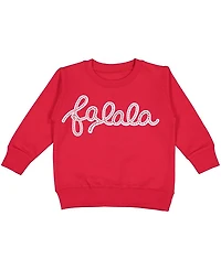 Sweet Wink Girls' Falala Patch Christmas Sweatshirt