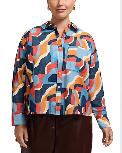 Foxcroft Plus Marina Corduroy Shirt