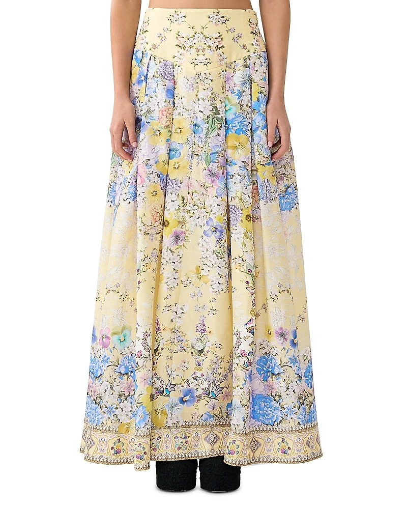 Camilla Pleated Maxi Skirt