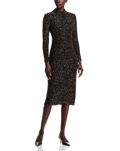 Elie Tahari The Angelina Sequined Midi Dress