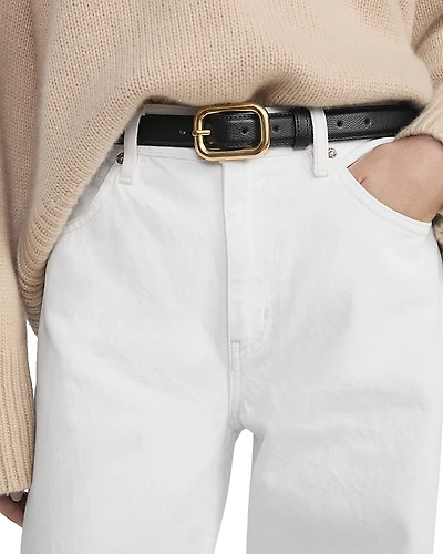 Frame The Rounded Buckle Leather Belt