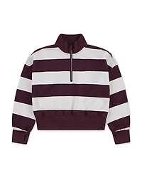 abercrombie kids Girls' Quarter Zip Preppy Pullover Sweatshirt - Little Kid, Big Kid