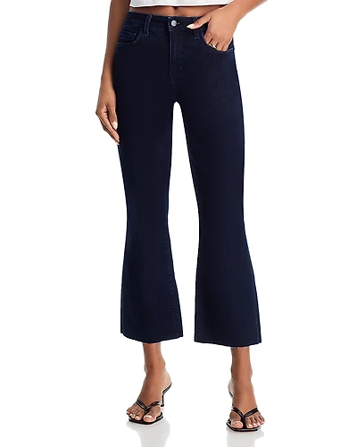 L'Agence Kendra Rise Cropped Flare Jeans
