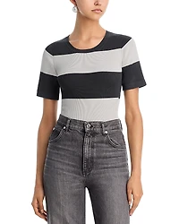 L'Agence Rosemond Color Blocked Bodysuit