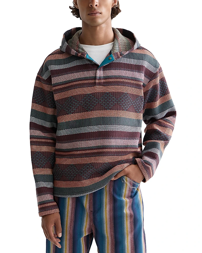 Scotch & Soda Jacquard Striped Hoodie