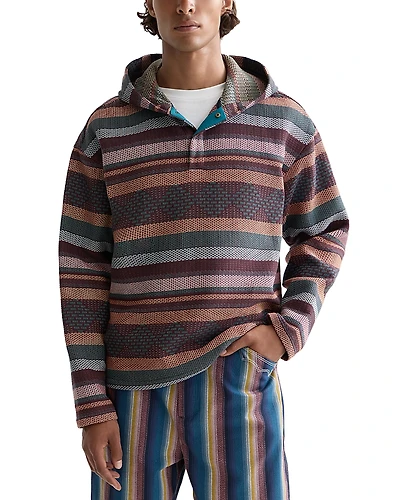 Scotch & Soda Jacquard Striped Hoodie