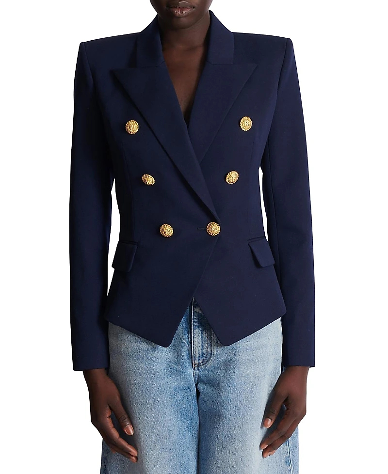 Balmain Fitted Wool 6-Button Jacket