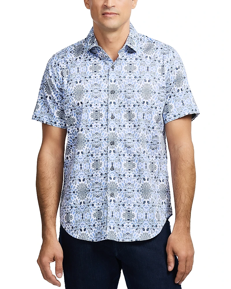 Robert Graham Amagansett Cotton Blend Button Down Shirt