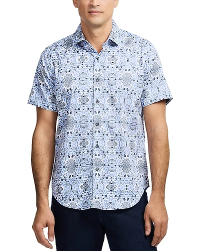 Robert Graham Amagansett Cotton Blend Button Down Shirt