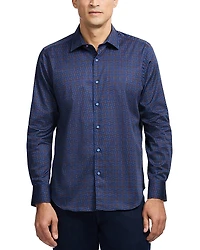 Robert Graham Talbot Cotton Blend Button Down Shirt