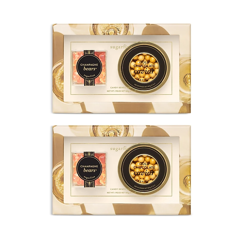 Sugarfina Champagne & Caviar 2 Piece Bento Box Duo