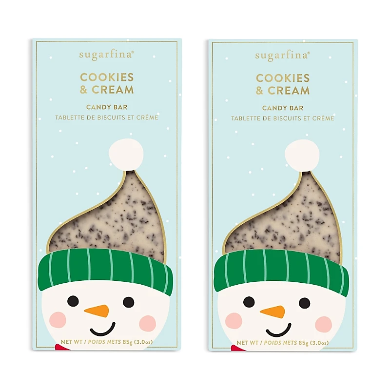 Sugarfina Cookies & Cream White Chocolate Bar, Set of 2