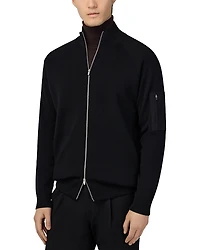 Boggi Milano Merino Wool Tech Bomber Jacket - Exclusive
