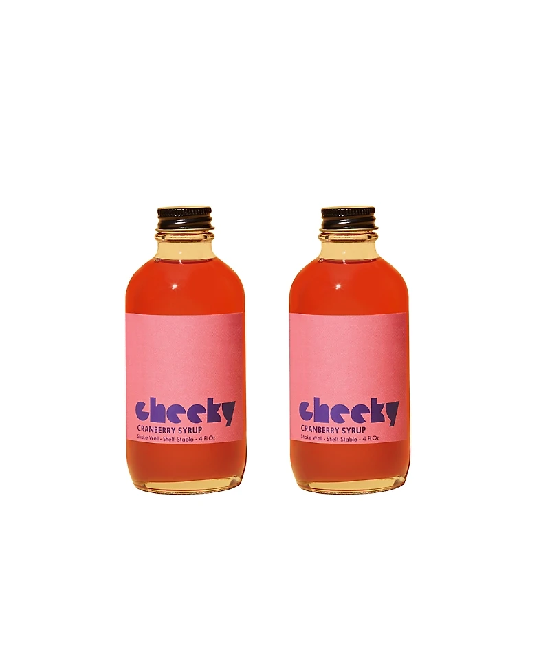 Cheeky Cocktails Cranberry Syrup, 4 Fl Oz (Pack of 2)