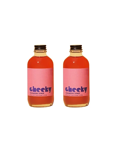 Cheeky Cocktails Cranberry Syrup, 4 Fl Oz (Pack of 2)