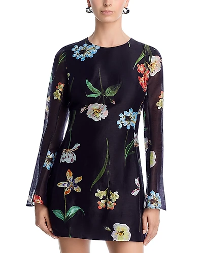 Leo Lin Suzanne Bell Sleeved Dress