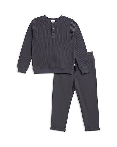 Splendid Boys' Perry Thermal Henley Top & Pants Set - Little Kid