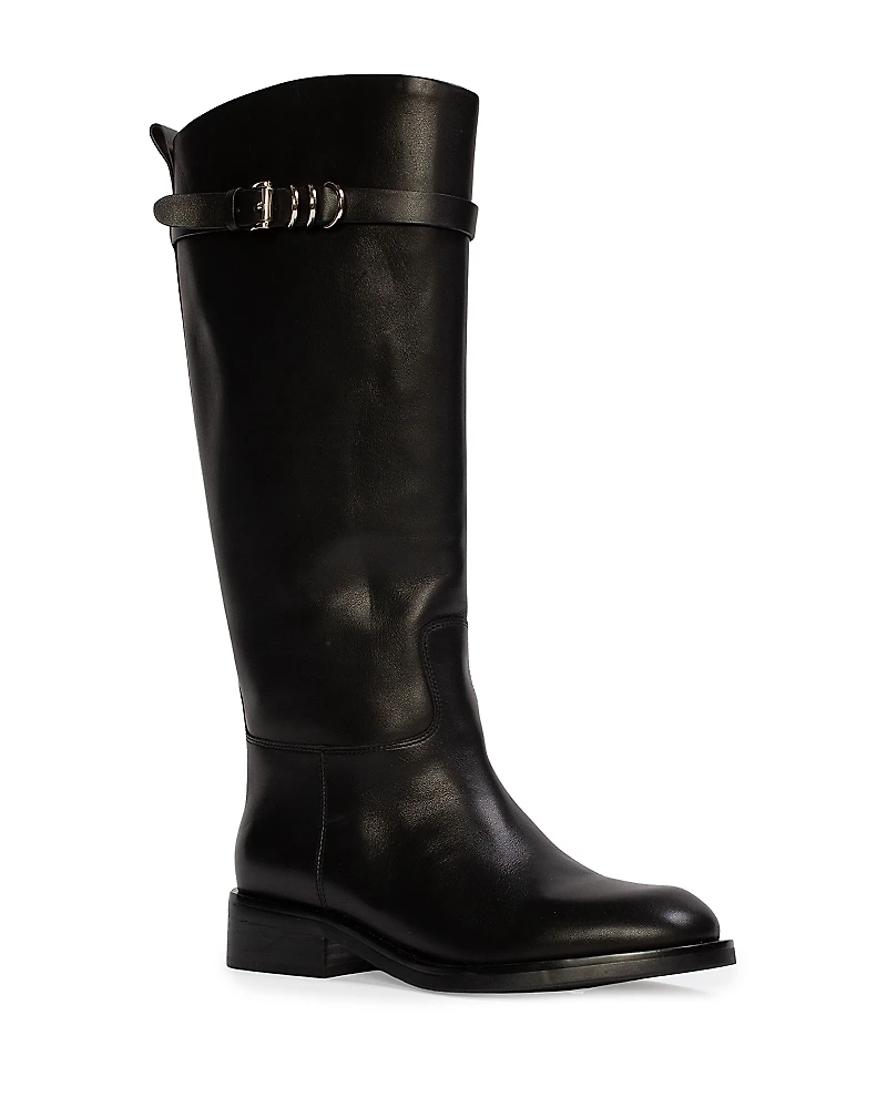 Black Suede Studio Women's Classic Riding Boots