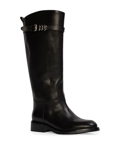 Black Suede Studio Women's Classic Riding Boots