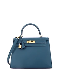 Pre-Owned HERMES Kelly Handbag Epsom with Gold Hardware