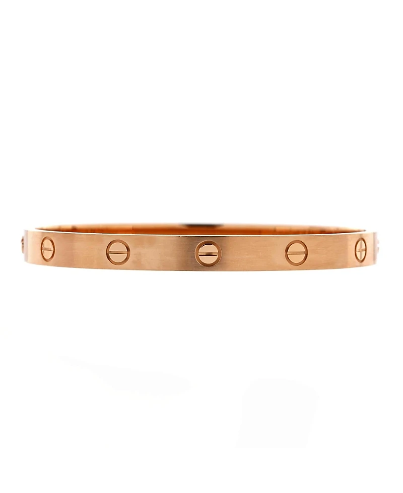 Pre-Owned Cartier Love Bracelet Brushed 18K Rose Gold
