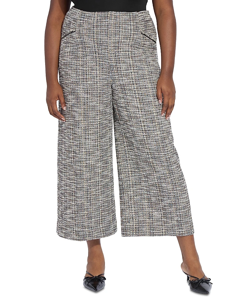 Lysse Plus Charlotte Ankle Tweed Palazzo Pants