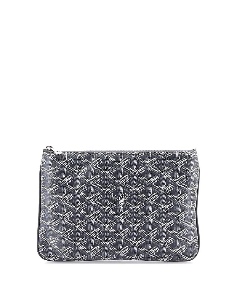 Pre-Owned Goyard Pm Senat Zip Pouch Coated Canvas