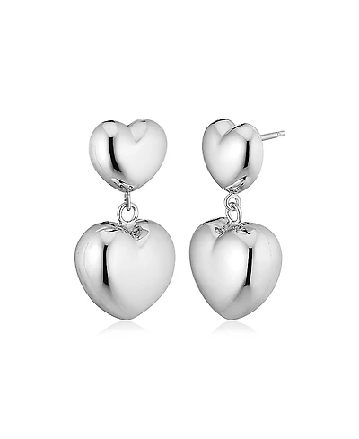 Oradina Sterling Silver Lover Statement Drop Earrings