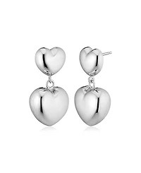 Oradina Sterling Silver Lover Statement Drop Earrings