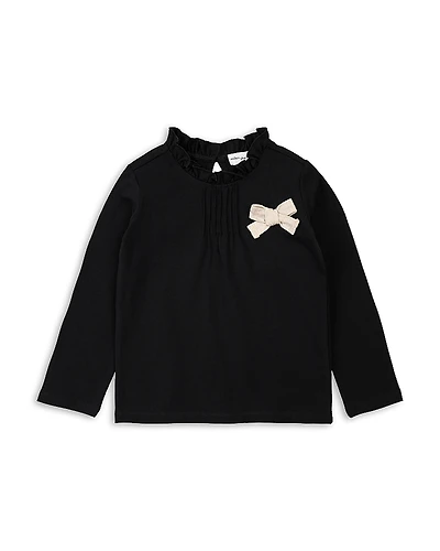 Miles The Label Girls' Grosgrain Bow Top - Little Kid, Big Kid