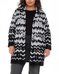 Liverpool Los Angeles Plus Open Front Sweater Coat