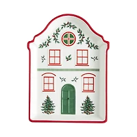 Spode Christmas Tree Christmas Village Tidbit Tray