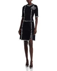Teri Jon by Rickie Freeman Crepe Chiffon Dress