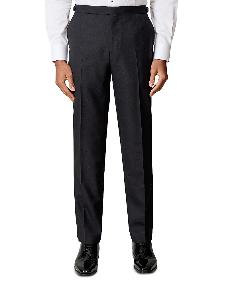 Reiss Sitra Jacquard Tailored Fit Tuxedo Pants