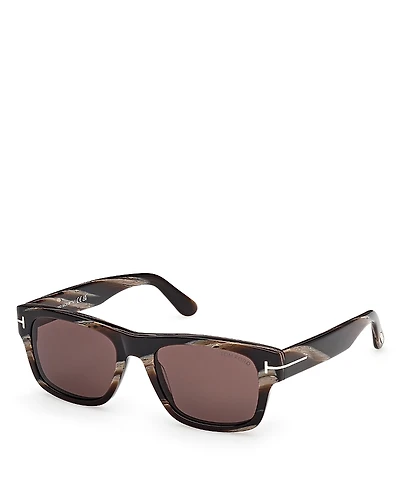Tom Ford Smith Rectangular Sunglasses, 55mm