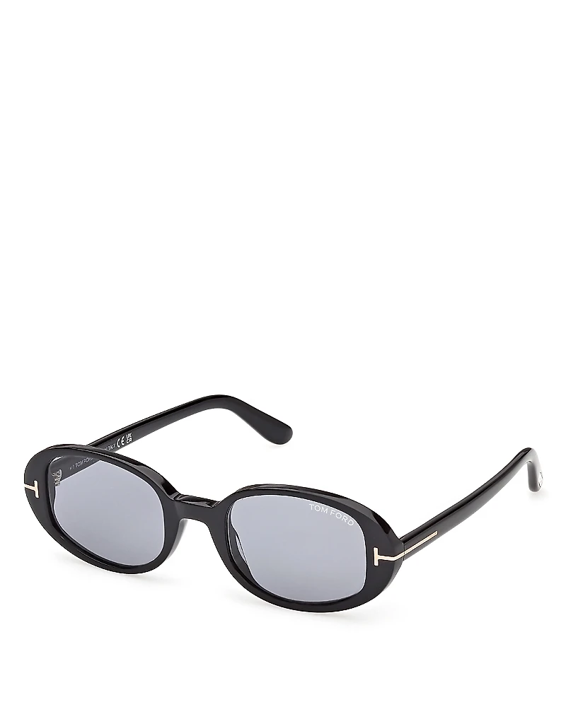 Tom Ford Iggy Oval Sunglasses, 49mm