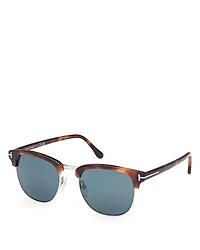 Tom Ford Browline Round Sunglasses, 53mm