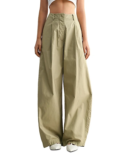 Mable High Rise Pintuck Wide Leg Pants