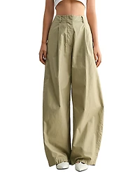 Mable High Rise Pintuck Wide Leg Pants