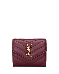 Saint Laurent Cassandre Matelasse Multi-Fold Wallet