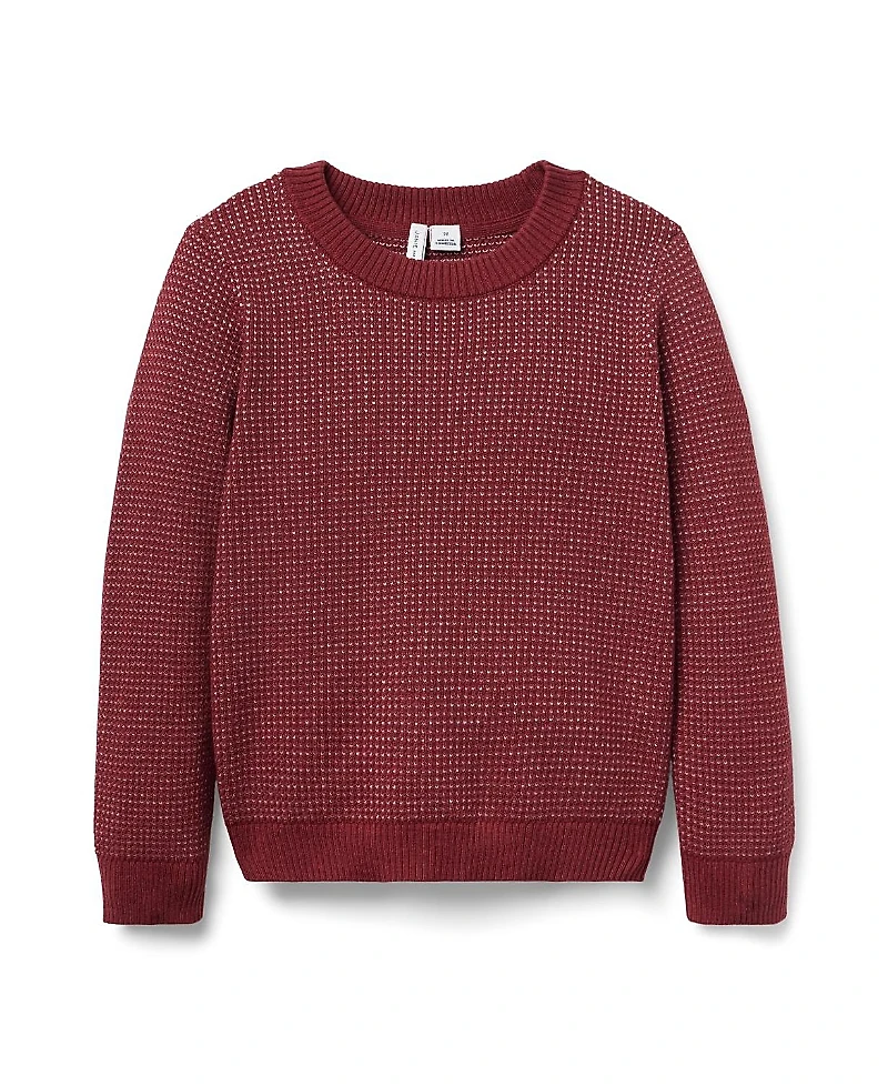 Janie and Jack Unisex Birdseye Textured Sweater - Little Kid, Big Kid