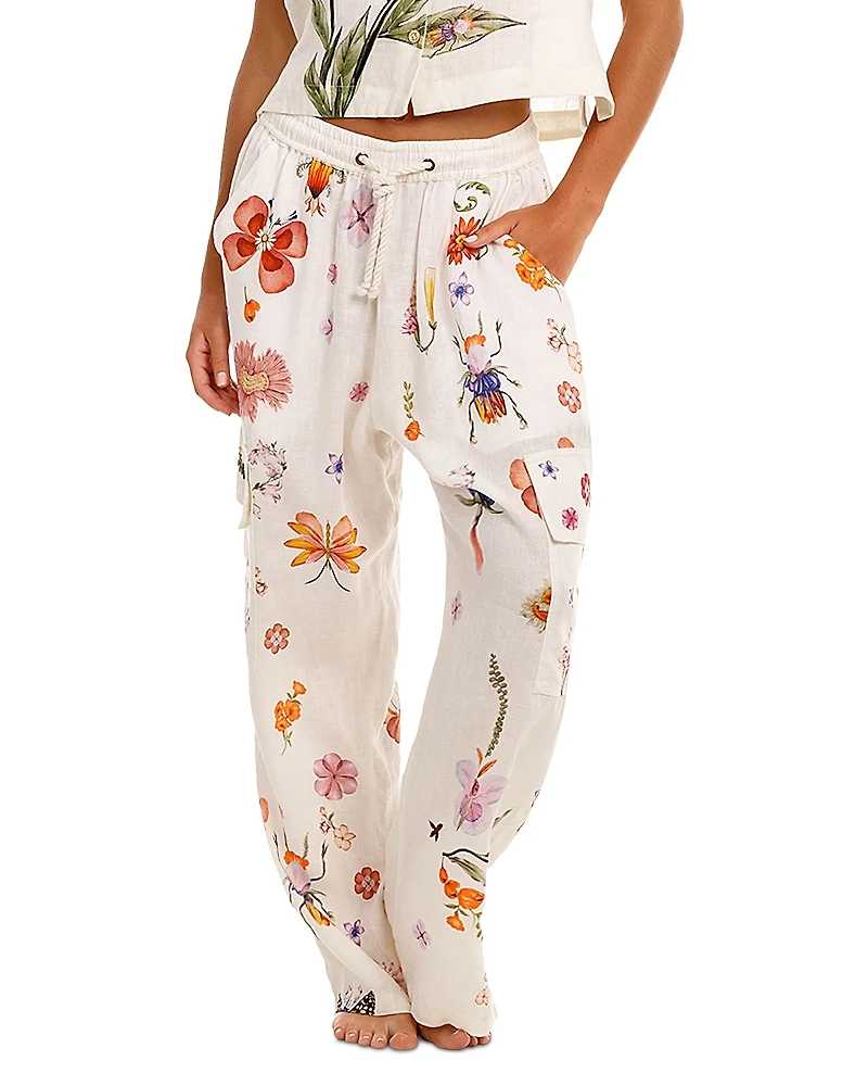 Agua Bendita Seraphine Ambar Linen Swim Cover-Up Pants