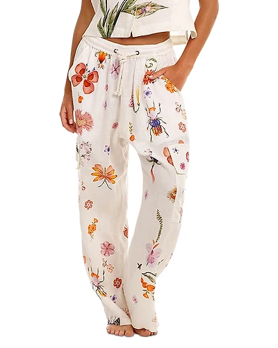 Agua Bendita Seraphine Ambar Linen Swim Cover-Up Pants