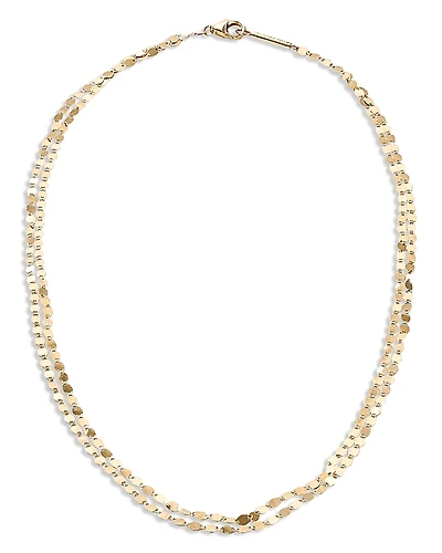 Lana Jewelry 14K Yellow Gold Double Strand Choker Necklace, 15