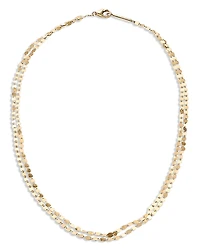 Lana Jewelry 14K Yellow Gold Double Strand Choker Necklace, 15