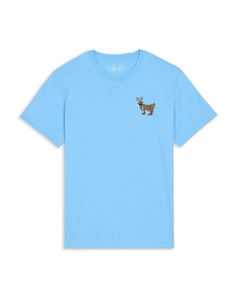 Goat Usa Boys' Reindeer Short Sleeved Tee - Big Kid