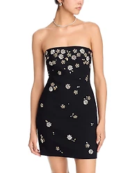 Cinq a Sept Tumbling Flowers Mini Dress