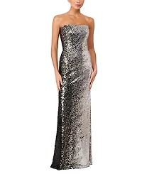 Jenny Packham Caron Sequin-embellished Strapless Maxi Dress