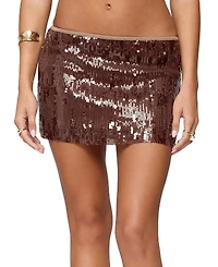 Edikted Kaylee Sequin Mini Skirt